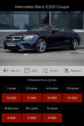 Mercedes-Benz E200 Coupe